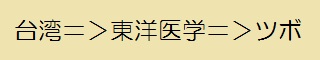 台湾は東洋医学でツボ