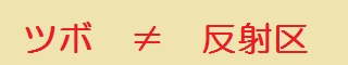 ツボと反射区は別物